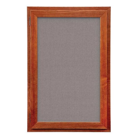 United Visual Products Outdoor Enclosed Combo Board, 42"x32", White Frame/Black Porc & Cinnabar UVCB4232ODW-BLKPORC-CINNABA